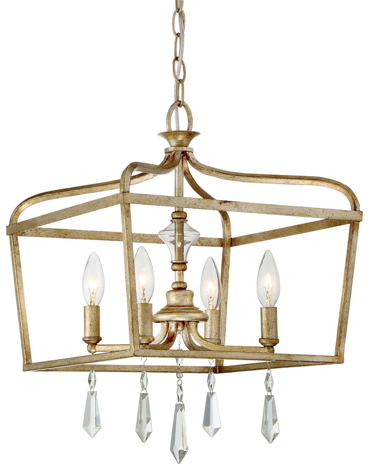 Minka Lavery Laurel Estate Four Light Pendant in Brio Gold