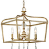 Minka Lavery Laurel Estate Four Light Pendant in Brio Gold