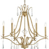 Minka Lavery Laurel Estate Six Light Chandelier in Brio Gold