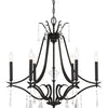 Minka Lavery Laurel Estate Six Light Chandelier in Coal