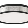 Minka Lavery LED Flush Mount in Coal with Brushed Nickell