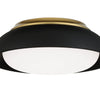 Minka Lavery LED Flush Mount in Coal with Honey Gold Highlight