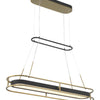 Minka Lavery Levitation LED Island Pendant in Sand Coal & Soft Brass