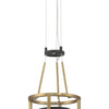 Minka Lavery Levitation LED Mini Pendant in Sand Coal & Soft Brass
