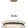 Minka Lavery Levitation LED Pendant in Sand Coal & Soft Brass
