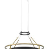Minka Lavery Levitation LED Pendant in Sand Coal & Soft Brass