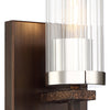 Minka Lavery Maddox Roe One Light Bath in Iron Ore with Gold Dust Highlight