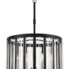 Minka Lavery Majestic Splendor Six Light Chandelier in Sand Coal And Polished Nickel