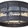 Minka Lavery Mallorca Three Light Flush Mount in Spanish Iron