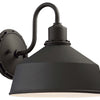 Minka Lavery Mantiel One Light Outdoor Wall Mount in Coal