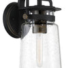 Minka Lavery Maribel Heights One Light Outdoor Wall Mount in Sand Coal with Gold Highlights