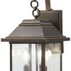 Minka Lavery Mariners Pointe Three Light Outdoor Wall Mount in Oil Rubbed Bronze with Gold Highlights