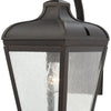 Minka Lavery Marquee One Light Outdoor Wall Mount in Oil Rubbed Bronze with Gold Highlights