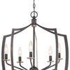 Minka Lavery Middletown Five Light Chandelier in Downton Bronze with Gold Highlights