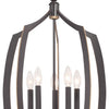 Minka Lavery Middletown Five Light Pendant in Downton Bronze with Gold Highlights