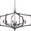 Minka Lavery Middletown Six Light Chandelier in Downton Bronze with Gold Highlights