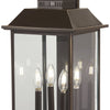 Minka Lavery Miners Loft Four Light Outdoor Wall Mount in Oil Rubbed Bronze with Gold Highlights