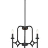 Minka Lavery Muncie Three Light Chandelier in Coal