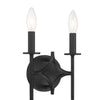 Minka Lavery Muncie Two Light Wall Sconce in Coal