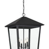 Minka Lavery Noble Hill Four Light Outdoor Hanging Lantern in Sand Coal