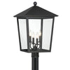 Minka Lavery Noble Hill Four Light Outdoor Post Mount in Sand Coal