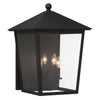 Minka Lavery Noble Hill Three Light Outdoor Wall Mount in Sand Coal
