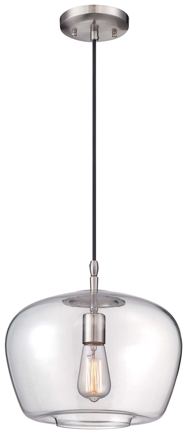 Minka Lavery One Light Mini Pendant in Brushed Nickel