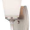 Minka Lavery Overland Park One Light Bath in Brushed Nickel