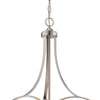 Minka Lavery Overland Park Three Light Pendant in Brushed Nickel