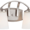 Minka Lavery Overland Park Two Light Bath in Brushed Nickel