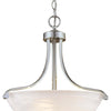 Minka Lavery Paradox Three Light Pendant in Brushed Nickel