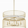 Minka Lavery Park Slope Six Light Pendant in Nouveau Gold