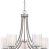Minka Lavery Parsons Studio Five Light Chandelier in Brushed Nickel