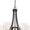 Minka Lavery Parsons Studio Five Light Chandelier in Smoked Iron