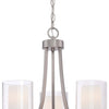 Minka Lavery Parsons Studio Three Light Chandelier in Brushed Nickel