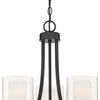 Minka Lavery Parsons Studio Three Light Chandelier in Sand Coal