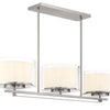 Minka Lavery Parsons Studio Three Light Island Pendant in Brushed Nickel