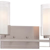 Minka Lavery Parsons Studio Two Light Bath Bar in Brushed Nickel