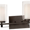 Minka Lavery Parsons Studio Two Light Bath Bar in Smoked Iron