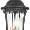Minka Lavery Peale Street Four Light Outdoor Chain Hung in Sand Coal And Vermeil Gold