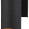 Minka Lavery Pineview Slope One Light Outdoor Wall Mount in Coal with Gold Highlights