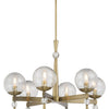Minka Lavery Populuxe Six Light Chandelier in Oxidized Aged Brass