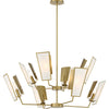 Minka Lavery Ricochet Eight Light Chandelier in Soft Brass