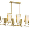 Minka Lavery Ricochet Eight Light Island Pendant in Soft Brass