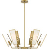 Minka Lavery Ricochet Six Light Chandelier in Soft Brass