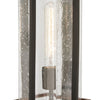 Minka Lavery San Marcos One Light Outdoor Post Mount in Coal with Antique Copper Accents