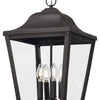 Minka Lavery Savannah Four Light Outdoor Chain Hung in Sand Coal