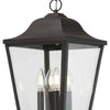 Minka Lavery Savannah Four Light Outdoor Chain Hung in Sand Coal