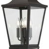 Minka Lavery Savannah Four Light Outdoor Post Mount in Sand Coal