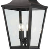 Minka Lavery Savannah Four Light Outdoor Post Mount in Sand Coal